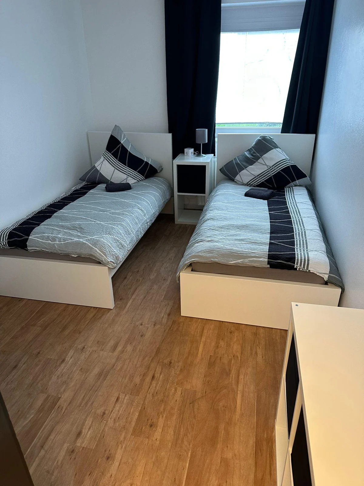 Doppelzimmer mit zwei Einzelbetten in Monteurwohnung 1 in Delmenhorst